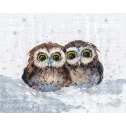 Cross stitch kit "Owl's gatherings" S1665