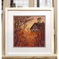 Cross stitch kit "Landscape with a cobweb" S1667