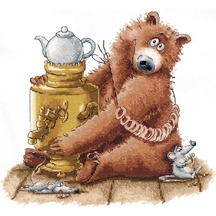 Cross stitch kit "Tea party" SANCH-11 Cross stitch kit "Tea party" SANCH-11
