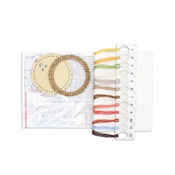 Cross-stitch on wooden base "Miniature. Easter cake" SO-137