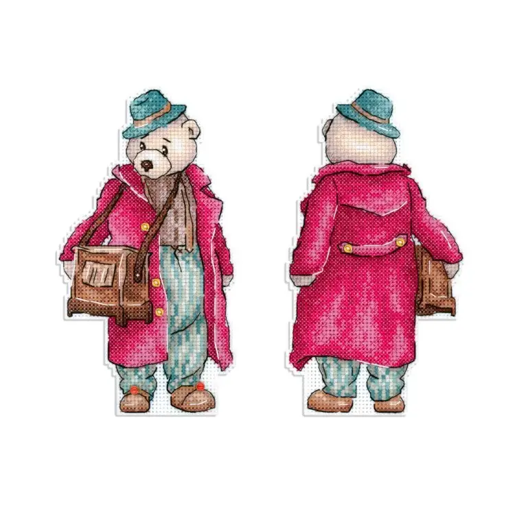 Cross stitch kit "Bear with a barrel organ" SR-1112 Cross stitch kit "Bear with a barrel organ" SR-1112