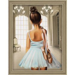 Картина Стразами Юная Балерина AZ-1559