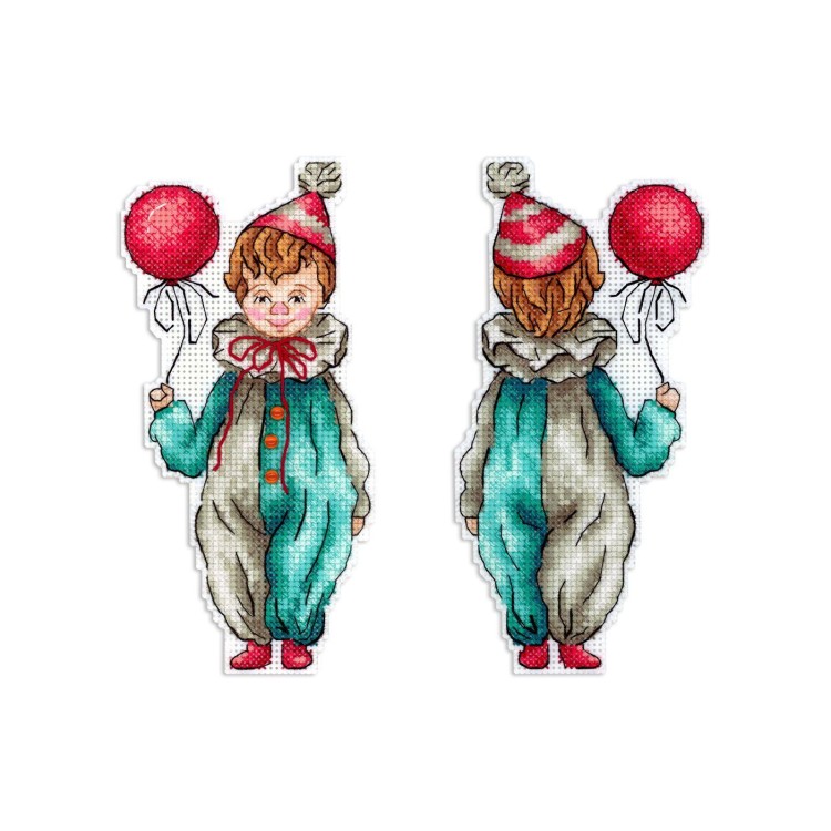Cross stitch kit "Young clown" SR-1114