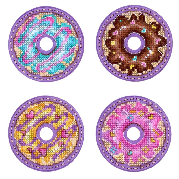 Cross stitch kit "Donuts. Badges. Magnets" ST-1027