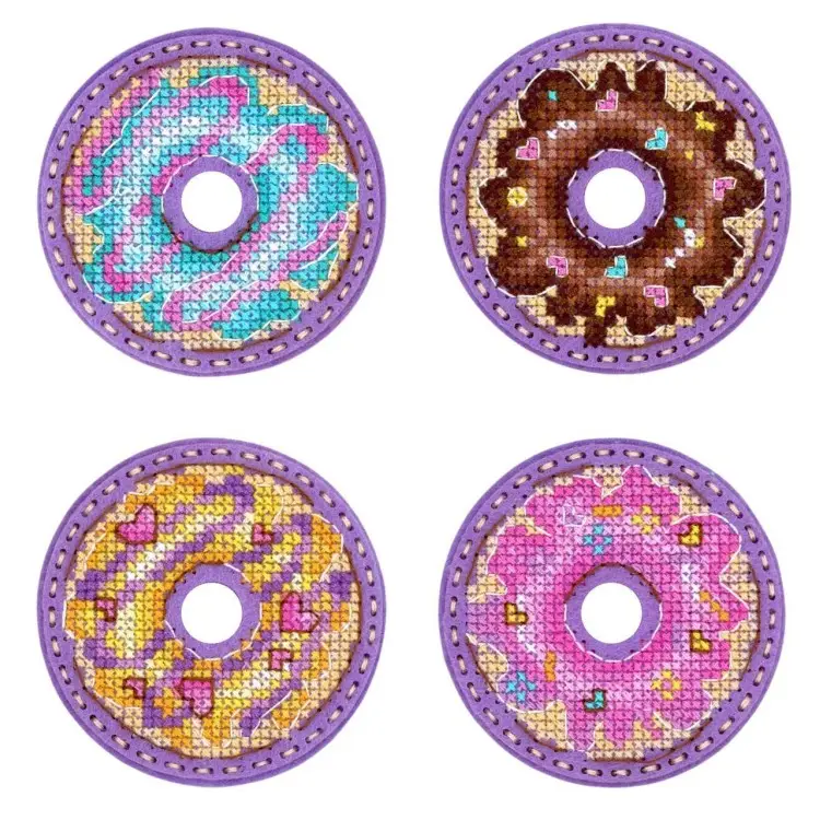 Cross stitch kit "Donuts. Badges. Magnets" ST-1027 Cross stitch kit "Donuts. Badges. Magnets" ST-1027