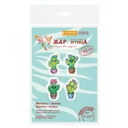 Cross stitch kit "Emotional Cacti. Badges. Magnets" ST-1077