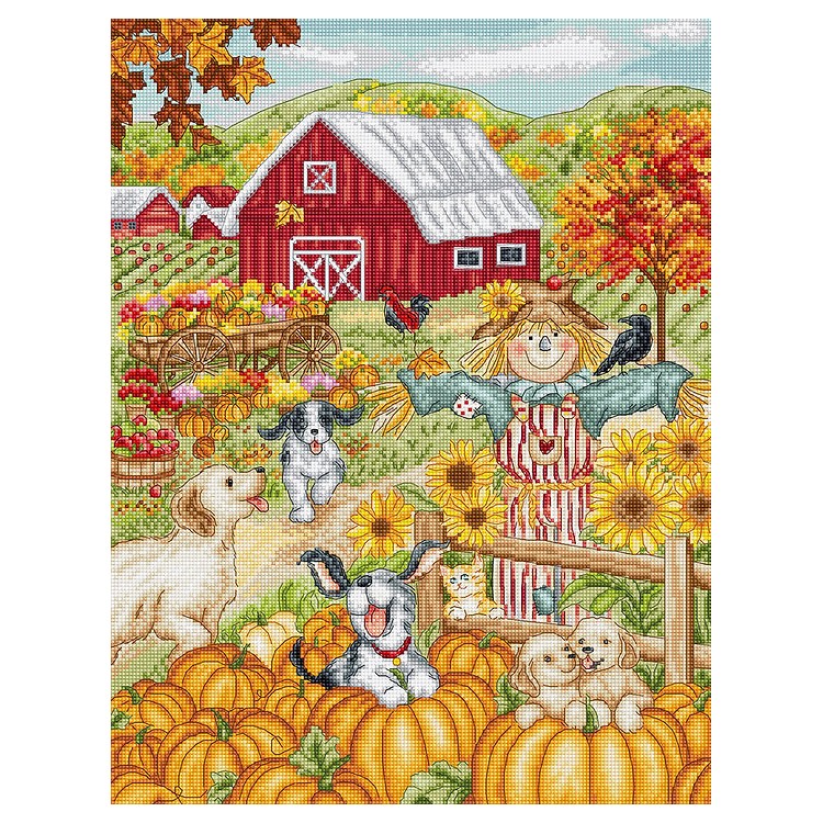 Autumn Farm 27x35cm SLETIL9936