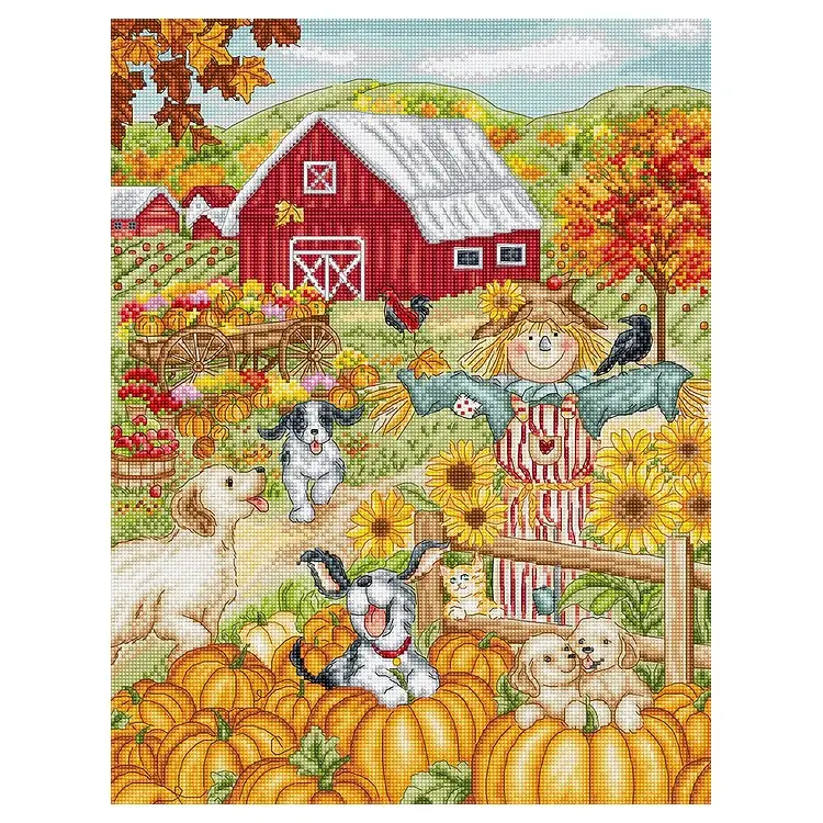 Autumn Farm 27x35cm SLETIL9936 Autumn Farm 27x35cm SLETIL9936