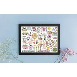 Spring Sampler 38x27cm SLETIL9937