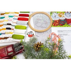 Dogs and Cats in Stockings 37x24cm SLETIL9940