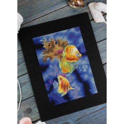 Cross stitch kit "Coral reef inhabitants" SNV-888