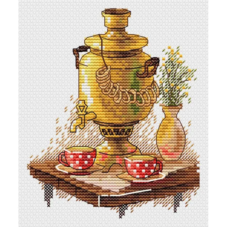 Cross stitch kit "Tea party" SM-1241 Cross stitch kit "Tea party" SM-1241