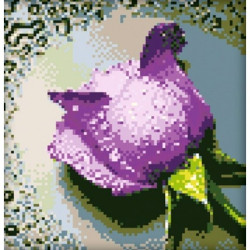 (Discontinued) Diamond painting kit Lilac Rose AZ-16