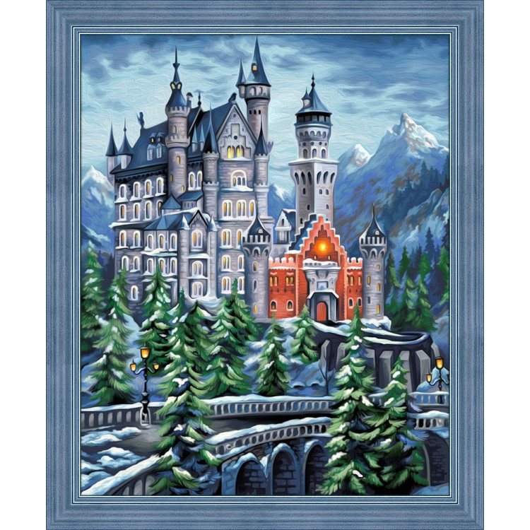 Diamond painting kit Castle 50х40 cm AZ-1615