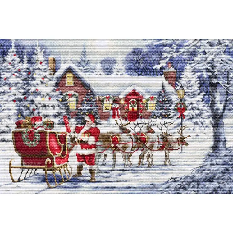 Santa’s Visit  48x32cm SBU5084