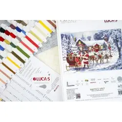 Santa’s Visit  48x32cm SBU5084