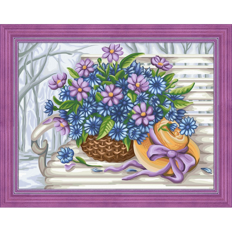 (Discontinued) Diamond painting kit Flowers AZ-1618