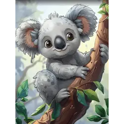 Koala on a branch 30x40 cm KT725