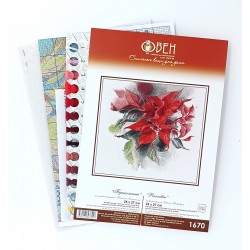 Cross stitch kit "Poinsettia" S1670
