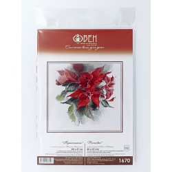 Cross stitch kit "Poinsettia" S1670
