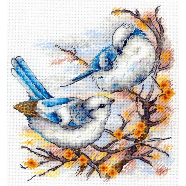 Cross stitch kit "Feathered Aristocrats" SNV-924