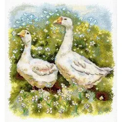 Cross stitch kit "Geese on a walk" SNV-970