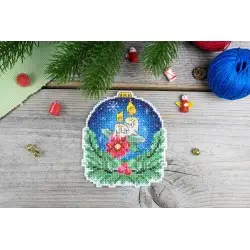 Cross stitch kit "New Year's ball with a raccoon" SR-1161