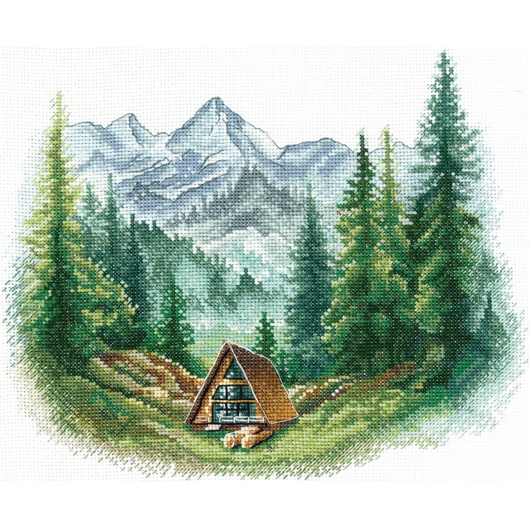 Cross stitch kit "Alone with nature" SANN-38