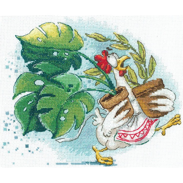 Cross stitch kit "Flower Bustle" SANTS-12