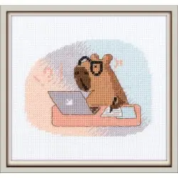 Cross stitch kit "I'm all about work" KL12-068