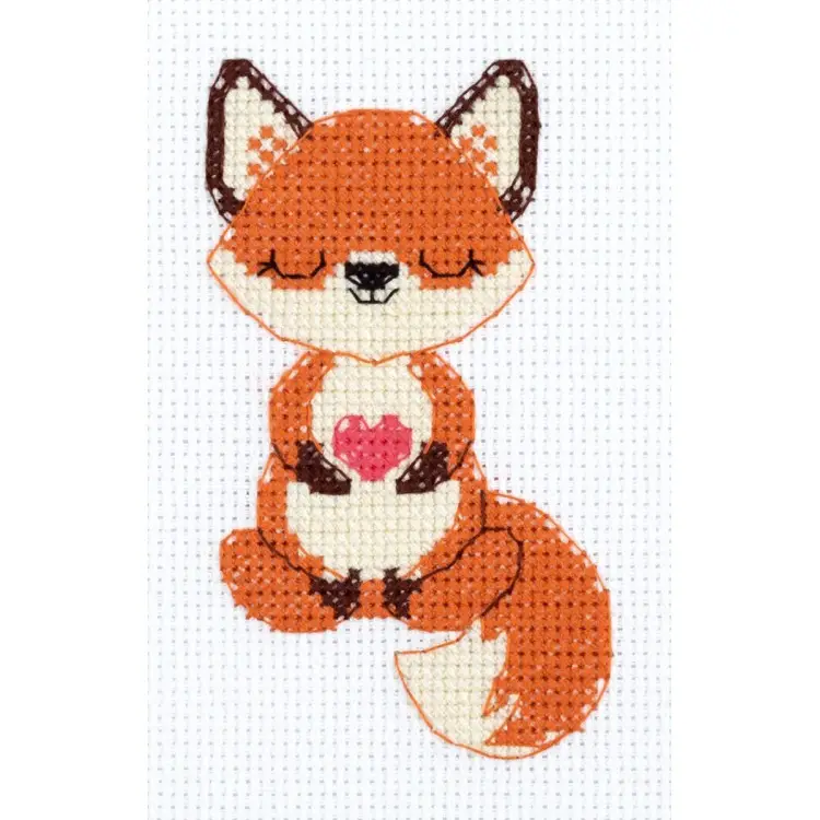 Cross stitch kit "The fox in love" KL12-069 Cross stitch kit "The fox in love" KL12-069