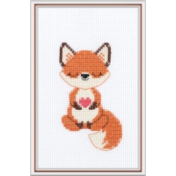 Cross stitch kit "The fox in love" KL12-069