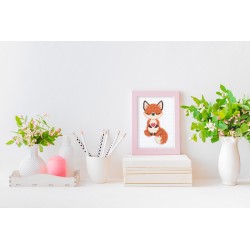 Cross stitch kit "The fox in love" KL12-069