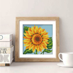 Diamond painting kit Sunflower 15х15cm AZ-1635