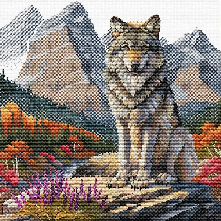 Cross stitch kit "Majestic Wolf" AVA-P098 Cross stitch kit "Majestic Wolf" AVA-P098
