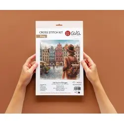 Cross stitch kit  "Old Town of Bruges" AVA-P104