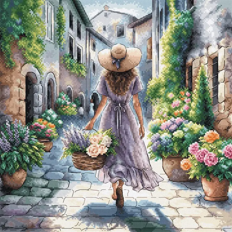 Cross stitch kit "The Scent of Flowers" AVA-P110 Cross stitch kit "The Scent of Flowers" AVA-P110