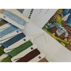 Cross stitch kit  "Spring at the Farm" AVA-P159