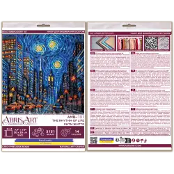 Mid-sized bead embroidery kit - The rhythm of life AAMB-121