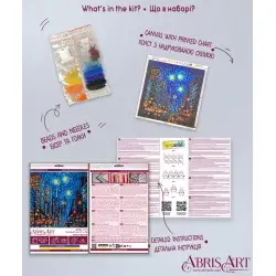 Mid-sized bead embroidery kit - The rhythm of life AAMB-121