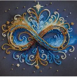 Mini Bead embroidery kit - Infinity AAM-261