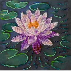 Mini Bead embroidery kit - Water lily AAM-262
