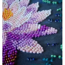 Mini Bead embroidery kit - Water lily AAM-262