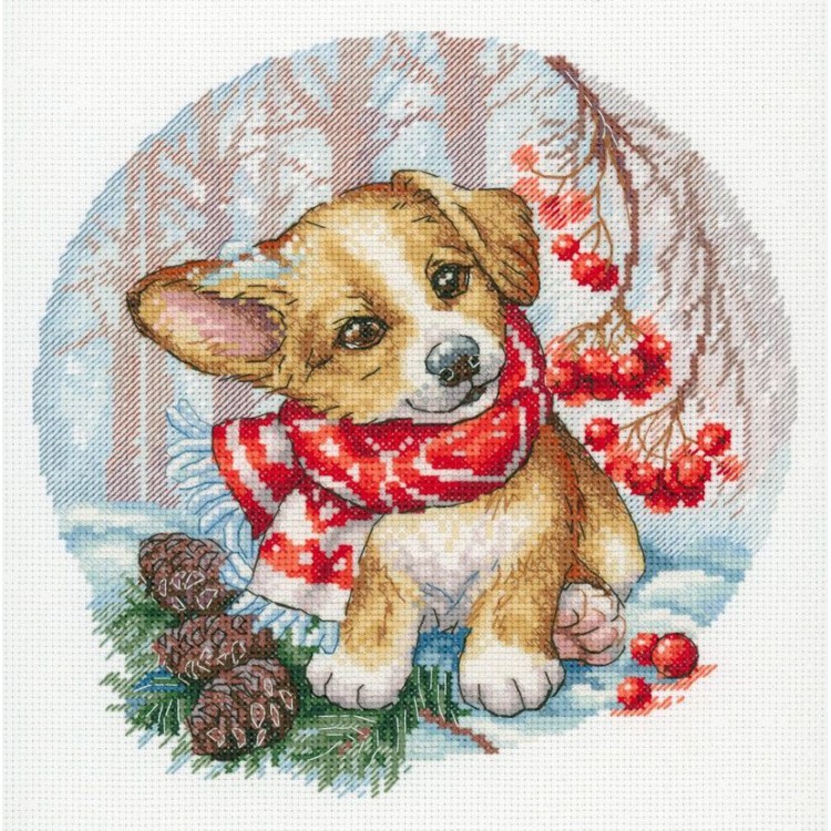 Cross stitch kit "A walk in the forest" SNV-886