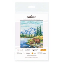 Cross stitch kit "By the mountain river" SNV-934