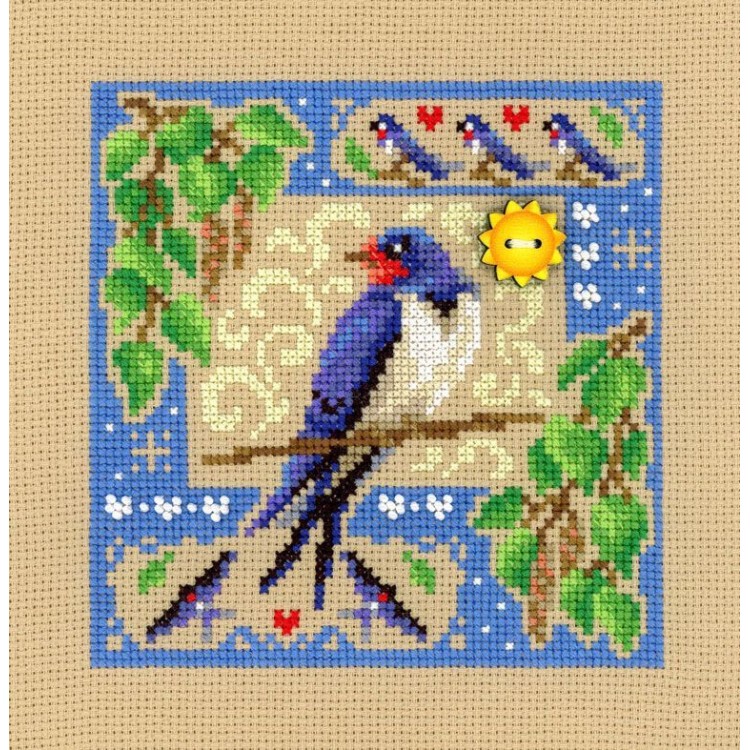 Cross stitch kit "Mini sampler. Summer composition" SNV-972