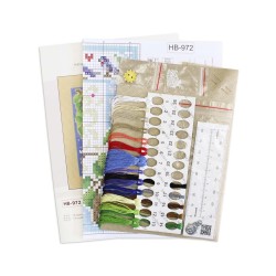 Cross stitch kit "Mini sampler. Summer composition" SNV-972