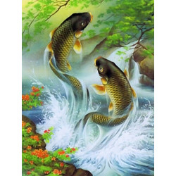 Diamond Painting Kit Koi Carps AZ-1357