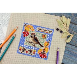 Cross stitch kit "Mini sampler. Autumn composition" SNV-973
