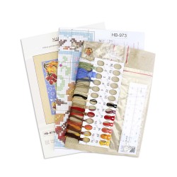 Cross stitch kit "Mini sampler. Autumn composition" SNV-973